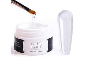 AONAT 15ML Gel Ricostruzione Unghie- UV Gel Costruttore Semipermanente Acrigel Per Unghie, Allungamenti Unghie con Cartine, Lunga Durata E Resistenti, Asciuga In Lampada -Transparent