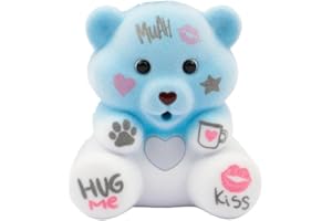 CEWIFO Lo-Ve E Tell Peluche Orsetto Colorato Registra Audio Charm Portachiavi, Con Funzione Di Registrazione E Portachiavi Con Charm, Colorazione Casuale (Blue-Fisso)