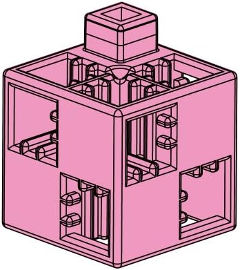 Artec Atekku block basic square 24P Pink (japan import)