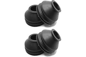 PUUPAA 4 Stück Universal-Kugelgelenk-Staubstiefel aus Silikon 23 41 33 Spurstangenkopf und Kugelgelenk Staubstiefel Abdeckung 2288, oben und unten, schwarzes Ersatz-Set