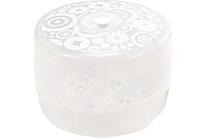 Difrax Stérilisateur Biberon Micro-ondes à Vapeur, Elimine 99,9% des bactéries en minutes, Sterilisation Biberon et Tétine