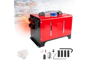 KAX 5KW 12V Diesel Air Heater All-in-One Parking Heater Diesel Night Heater w/LCD Switch For Truck, Boat, Trailer, Touring Car, Motorhomes, Campervans (4 Holes)