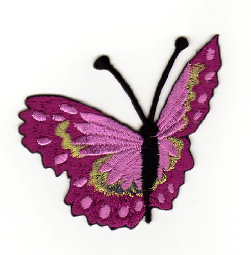 Aufnäher Bügelbild Aufbügler Iron on Patches Applikation Schmetterling Falter Butterfly Kinder Baby
