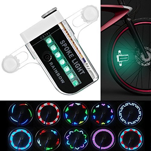 Helles Fahrrad-Rad-Lichter - Wasserdichtes 14 LED Speichen-Licht für Nachtreiten mit 30 verschiedenen Muster-Änderungen