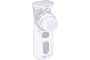 ALDO-UNION Nebualdo Pocket Control. Nebulizador ultraligero portátil de malla adecuado para tratamiento de trastornos respiratorios. Velocidad regulable. Uso diario. Incluye un estuche para transportarlo - 6 ml