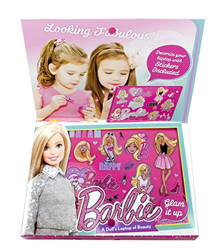 Markwins Barbie Geschenk-Set: großer Schmink-Laptop (mit viel Make-up), 1 Stück - 3