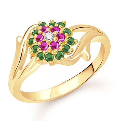 V. K. JewelsRing Collection Ring for Women (Golden)(vkfr1781g11)