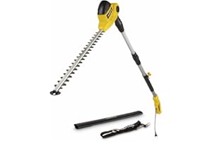 POWERPLUS Power Plus Cortasetos telescópico para setos POWXG2044 - Tijeras de jardinería de 550 W con Cuchilla de 550 mm - para arbustos, setos y Plantas