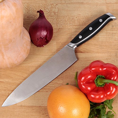 Kochmesser – extra scharf – 20 cm – rostfreier Spezialstahl – Spülmaschinen geeignet – 5 Jahre Garantie – Precision Kitchenware - 4