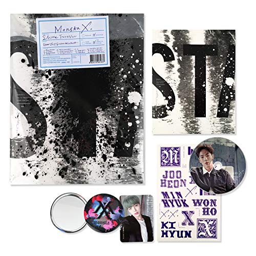 Preisvergleich Produktbild MONSTA X 1st Repackage Album - Shine Forever [ The Complete X-Clan B ver. ] CD + Photobook + Photocard + Sticker + FREE GIFT / K-pop Sealed.