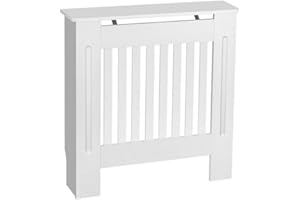 LOCALLOCAL White Radiator Cover Grill Shelf Cabinet MDF丨Wood Modern Traditional Furniture (H 81.5 x W 78 x D 19 cm)