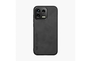 Kepuch Silklike Funda para Xiaomi 13 - Case Carcasa Placa de Metal Incorporada para Xiaomi 13 - Negro