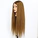 Neverland Stand 26 inch Natural 90% Hair Styling Head Hairdressing Training Mannequin Head With Blonde 66 cm