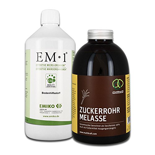 EM 1 + Melasse (je 1 Liter)+ Infoblatt über EM vom EM Fachhandel