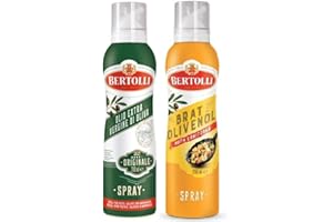 Bertolli Olivenöl Spray Set Olio Di Oliva Cucina 200ml + Olio Di Oliva Extra Vergine Originale 200ml (2 x 200ml)
