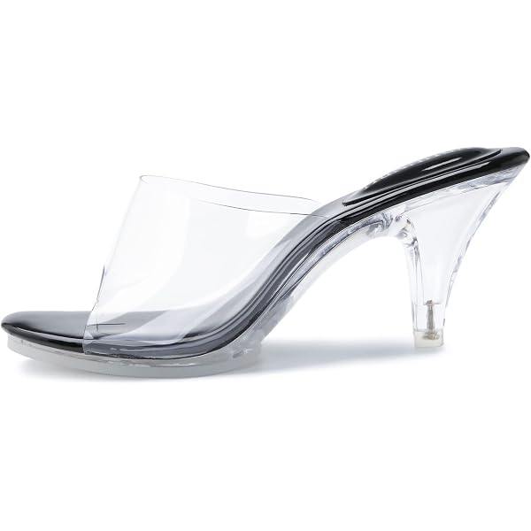 Pleaser Women's Clas01/BPU Slide Sandal - 4 Inch Heel - View #3