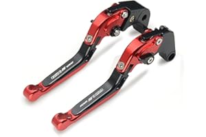 YANG HUA Leviers de frein et d'embrayage CNC pliables et extensibles avec logo GSX-S1000 pour Suzuki GSX-S1000 GSX-S 1000 1000F 2015-2016