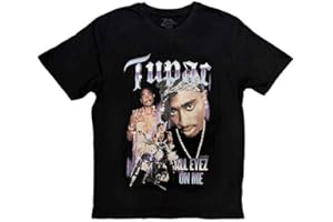 Tupac T Shirt 2PAC All Eyez Blue Homage Logo Official Womens Skinny Fit Black