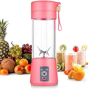Juxori 4 Blades Portable and USB Rechargeable Juicer Bottle Blender Grinder, Blender Heavy Duty, Blender Juicer, Blender Bottle, USB Handy Fruit Juicer,Portable USB Fruit Juicer,Portable USB Blender