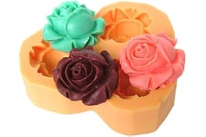 INCEPTION PRO INFINITE Stampo in silicone per uso artigianale 3 boccioli di rosa - adatto anche per sapone