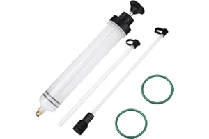 ‎DRADO drado Ölabsaugpumpe Handpumpe 500 ml, Ölabsauger Umfüllpumpe für Motor Getriebe Bremsflüssigkeit Getriebeöle Kühlmittel, Ölspritze mit Schlauch