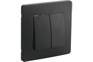 DEBFLEX 749506 Caly Range Double Two-Way Switch Black