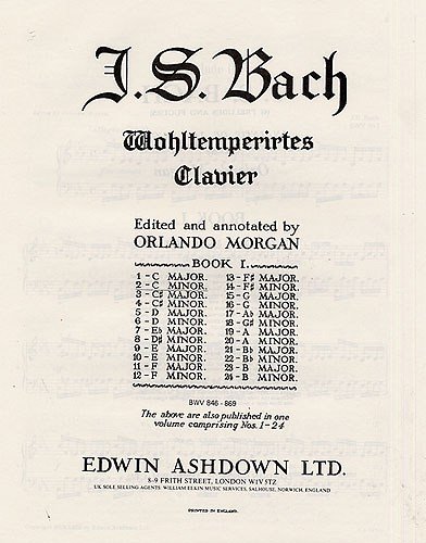 Johann Sebastian Bach: Prelude And Fugue No.2 In C Minor BMV 847. Partitions pour Piano