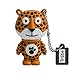 Produktbild Tribe Animals Edward Leopard USB Stick 16GB Speicherstick 2.0 High Speed Pendrive Memory Stick Flash Drive, Lustige Geschenke 3D Figur, USB Gadget aus Hart-PVC mit Schlüsselanhänger – Mehrfarbig