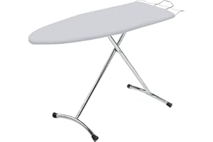 Top House Italia Relax Asse da Stiro - 123x39 cm - Salvaspazio, robusto, pieghevole - Copriasse anti piega termoriflettente