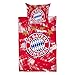 Produktbild Bettwäsche Biber FC Bayern München FCB + gratis Aufkleber München Forever, Bed Linen, Ropa de cama, draps de Lit
