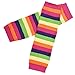 Koly Kids Girls Stripes Rainbow Kneepad Socks Leg Warmer Cotton Leggings (Hot pink)