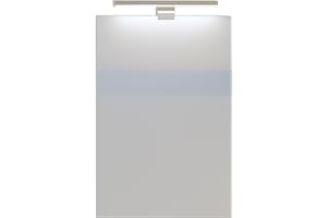 Baikal Espejo de Baño, Varias Formas y Medidas Disponibles. Opción con y Sin LED. Estilos Que se adaptan al baño o Cualquier Estancia del hogar. 40 x 60 cm Espejo con Aplique LED, 280034989