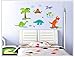 ufengke® Jurassic Park Cartoon Dinosaur Trees Wall Decals, Children's Room Nursery Removable Wall Stickers Murals