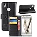Produktbild Casefirst BQ Aquaris X Pro Case, BQ Aquaris X Pro Wallet Case,PU Leather, Premium Slim Leather Wallet Back Case with Credit Card ID Holder Protective Cover for BQ Aquaris X Pro,Black