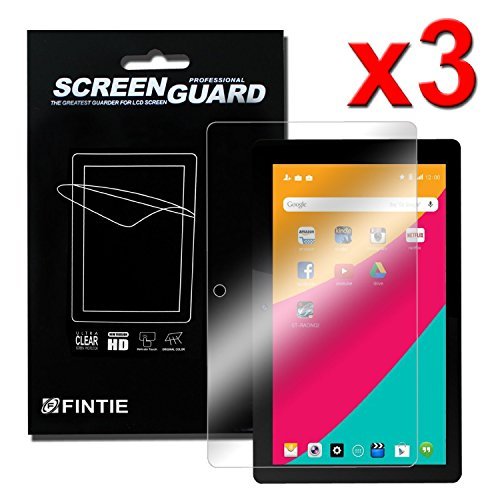 Fintie Dragon Touch X10 10 Zoll Ultra-Klar Schutzfolie (3 Stück) – High Definition Kristallklar Folie Premium Displayschutzfolie - 3