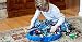 Produktbild Hivel Tragbar Spielzeug Speicher Tasche Aufraumsack Aufbewahrung Beutel Spielzeugaufbewahrung Spieldecke fur Lego,Kinder Kleine Durchmesser 45cm - Blau