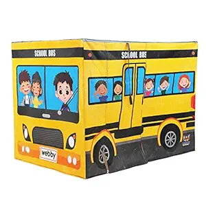 Webby School Bus Kids Play Tent House for Girls and Boys Toy Home