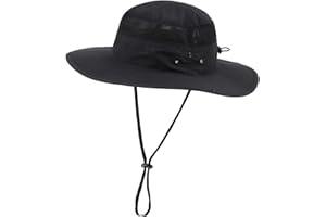 Magracy Unisex Outdoor Mesh Bucket Hat Sommer Breite Krempe UV-Schutz Hut Fischerhut