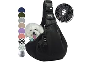 Hundetragetasche Tragetasche für Hunde NATUYA Träger mit Netztasche für Carrier Dogs Katzen-Hände Freie Pet Bag-Schnalle Netz Tasche Haustier Tasche(Schwarz)