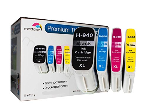 Premium 4x Tintenpatronen SET für HP 940 XL 940XL HP OfficeJet Pro 8000,HP OfficeJet Pro 8000 Wireless,HP OfficeJet Pro 8500,HP OfficeJet Pro 8500 Premier,HP OfficeJet Pro 8000 Enterprise,HP OfficeJet Pro 8500 A,HP OfficeJet Pro 8500 A Plus,HP OfficeJet Pro 8500 A Premium,HP OfficeJet Pro 8500 Wireless (BK/C/Y/M)