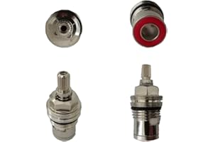 Vitone Ceramico Di Ricambio Sinistro Acqua Calda 1/2" Rtvt105cc Treemme