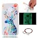 Produktbild Schutzhülle für Motorola Moto G5, GOCDLJ Ultra Thin TPU Luminous Fluoreszierendes Licht Leuchtende Nacht Hülle Muster Gel Skin Transparent Bumper Rand Cover Tasche Bunte Handyhülle Protective Case Schale schützende Durchsichtig Rückschale Clear Rubber Pattern Fall Handytasche Weiche Ränder Etui + Chinesischer Stil Rote Armbänder für Lenovo Moto G5 Design Farbe Hirsch