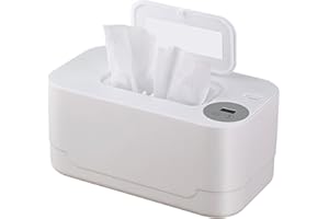 KAMANAN Baby Wipes Warmer, Baby Wipe Warmer & Dispenser, Constant Temperature Wipes Warmer, Wet Wipe Warmer with Night Light, Large Capacity Heated Wipes Dispenser with 3 Levels of Temperature Adjustment