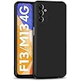 Muzz Case for Samsung Galaxy M13 4G / Galaxy F13 Slim Ultra Soft Rubberised Back Cover Matte Silicone Flexible Camera Protection Back Case Galaxy M13 4G / Galaxy F13- Black