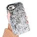 Produktbild Misstars Plüsch Hülle für Huawei P20 Lite, Niedlich Flauschige Winter Warme Faux Pelz Handyhülle Weiche TPU Backcover mit 3D Bling Kristall Diamant Schutzhülle für Huawei P20 Lite, Dunkelgrau
