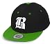 Produktbild New Unisex Jungen Mädchen Mütze Baseball Cap Snapback Hut Gotisch 3D B Kinder Kappe Morefaz TM (B Schwarz Grün, Weiß)