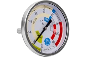 Beste Angebote Destillationsthermometer 20-110°C Thermometer für Destillation Destillieranlage