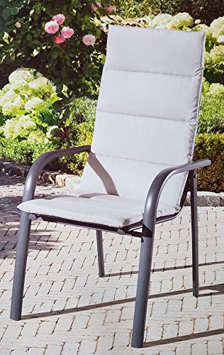 Preisvergleich Produktbild Hochlehner-Auflage beige Sitzkissen Sitzauflage Hochlehnerauflage GARDENLINE