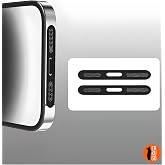 ERKUGO 2 Adet Apple Hoparl&ouml;r Koruyucu Siyah Sticker, Cep Telefonu Hoparl&ouml;r I&ccedil;in Toz &Ouml;nleyici
