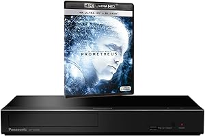 PANASONIC BUNDLE Panasonic DP-UB450 MULTIREGION Blu-ray Player Bundle with Prometheus Ultra HD 4K Blu-ray Disc